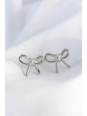  Gümüş Minimal Fiyonk Küpe