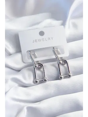  Gümüş Tiffany Model Çelik Küpe