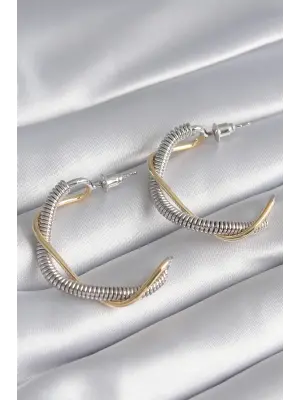  Gümüş Tüp Halka Model Çelik Küpe