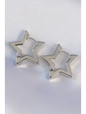  Gümüş Yıldız Küpe