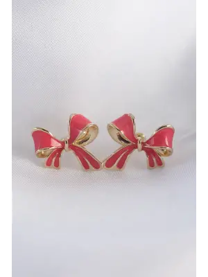  Pembe Renk Fiyonk Küpe