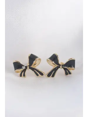  Siyah Renk Fiyonk Küpe