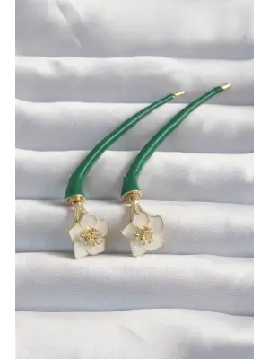  Yeşil Renk Botega Küpe