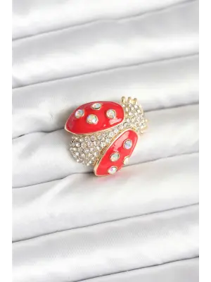 Uğur Böceği Model Broş