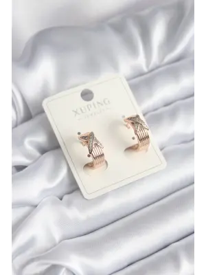 Xuping Model Xoxo Çelik Küpe