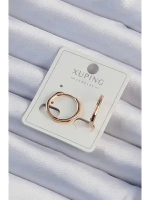 Xuping Rose Renk Kemik Model Halka Küpe