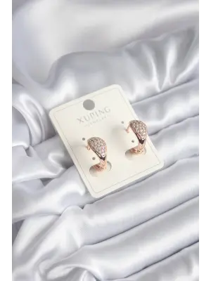 Xuping Zirkon Taşlı Çelik Küpe