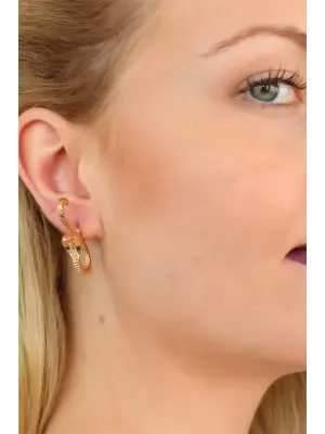 Yılan Tasarım Bayan Küpe