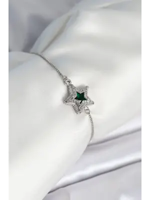 Yıldız Model Asansörlü Gümüş Renk Kadın Bileklik