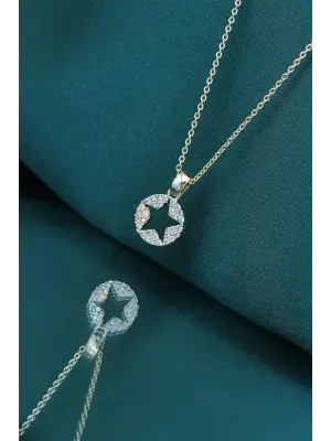 Yıldız Tasarım Gold Renk Kadın Kolye