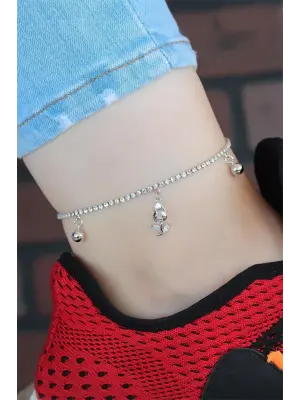 Zirkon Taşlı Silver Renk Kaplama Hal Hal