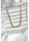 14K Gold Renk Kaplama Kalın Zincir Model CM Kadın Kolye