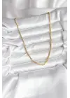 14K Gold Renk Kaplama Topçuk Zincirli Model CM Kadın Kolye