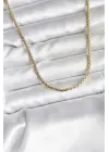 14K Altın Kaplama Burgulu Zincir Model CM Kadın Kolye