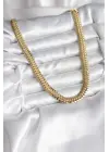 14K Gold Renk Kaplama Zincir Modelli CM Kadın Kolye
