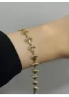 14K Kaplama Vip Xuping Yelpaze Çelik Kadın Bileklik