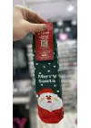 3 Lü Kız & Erkek Çocuk Yılbaşı Çorabı 7-8 Yaş - Kırmızı, Yeşil, Noel Baba