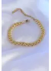 316L Çelik Arpa Gold Renk Kadın Bileklik
