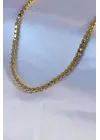  Altın  60 cm Arpa Zincir Model  Çelik Kolye