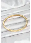 316L Çelik Gold Renk 65 mm İnce Kadın Kelepçe Bileklik