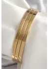 316L Çelik Gold Renk Ajda Model Kadın Bileklik