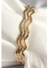 316L Çelik Gold Renk Ajda Model Kadın Bileklik