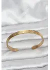 316L Çelik Gold Renk Ayetel Kürsi Yazılı Bileklik