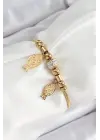 316L Çelik Gold Renk Balık Model Kadın Bileklik