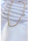  Altın  Burgu Model 45 cm  Çelik Kolye