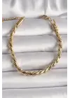 316L Çelik Gold Renk Burgu Zincir Kadın Bileklik