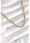  Altın  Burgu Zincir Model  Çelik Kolye