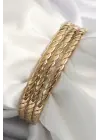 316L Çelik Gold Renk 60 mm Burma Ajda Model Kadın Bileklik