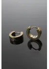   Altın Halka Model Çift Küpe
