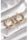   Altın Halka Model Çelik Küpe