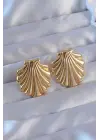   Altın İstiridye Model Küpe