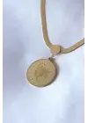  Altın  İtalyan Zincir Model Osmanlı Tuğra Model  Çelik Kolye