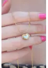 316L Çelik Gold Renk Kalp Figür Kadın Kolye