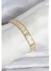 316L Çelik Gold Renk Labirent Model Kadın Bileklik