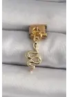 316L Çelik Gold Renk Sallantı Yılan Model Nomination Charm