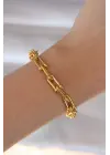 316L Çelik Gold Renk Tiffany Bileklik