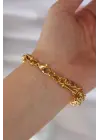 316L Çelik Gold Renk Tiffany Bileklik