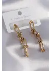316L Çelik Gold Renk Tiffany Model Kadın Küpe