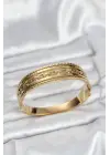 316L Çelik Gold Renk Vintage Model Kadın Kelepçe Bileklik