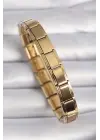 316L Çelik Gold Renk Yazısız Nomination Charm Bileklik