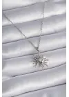 Altın  Zincir Güneş Figür  Çelik Kolye