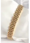 316L Çelik Gold Renk Zincir Model Erkek Bileklik