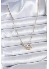 316L Çelik Gold Renk Zincir Model Gezegen Model Yıldız Detay Kadın Kolye