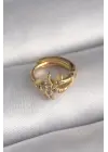 316L Çelik Gold Renk Zirkon Taşlı Deniz Yıldızı Model Tragus Piercing