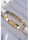 316L Çelik Gold Renk Zirkon Taşlı Tiffany Model Kelepçe