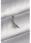 316L Çelik Gümüş Renk Çivi Model Piercing